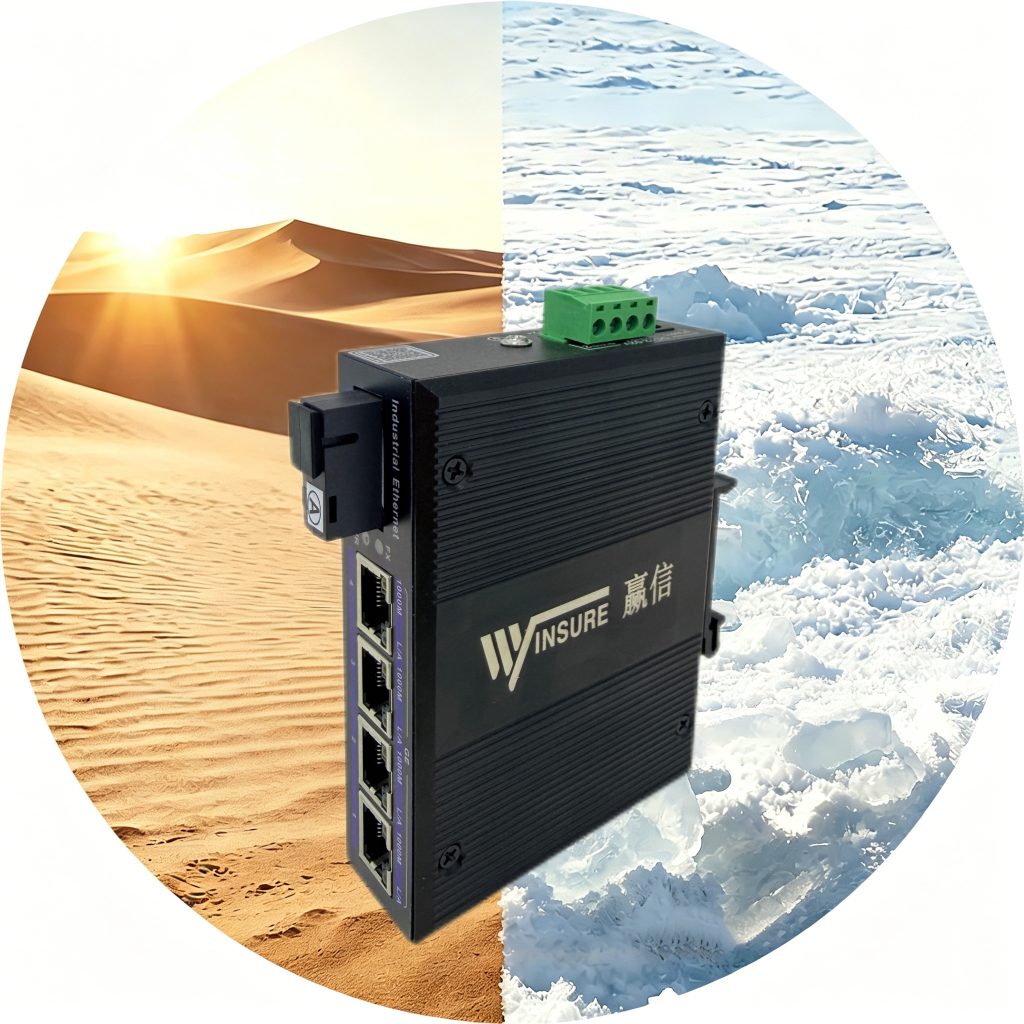 wsCom1005-1GST-4G/DC-INT industrial fiber optic media converter – Winsure