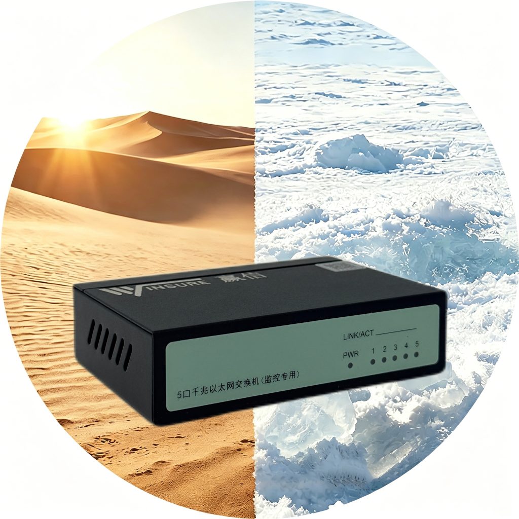WS1005-5G/DC-INT commercial Ethernet switch – Winsure