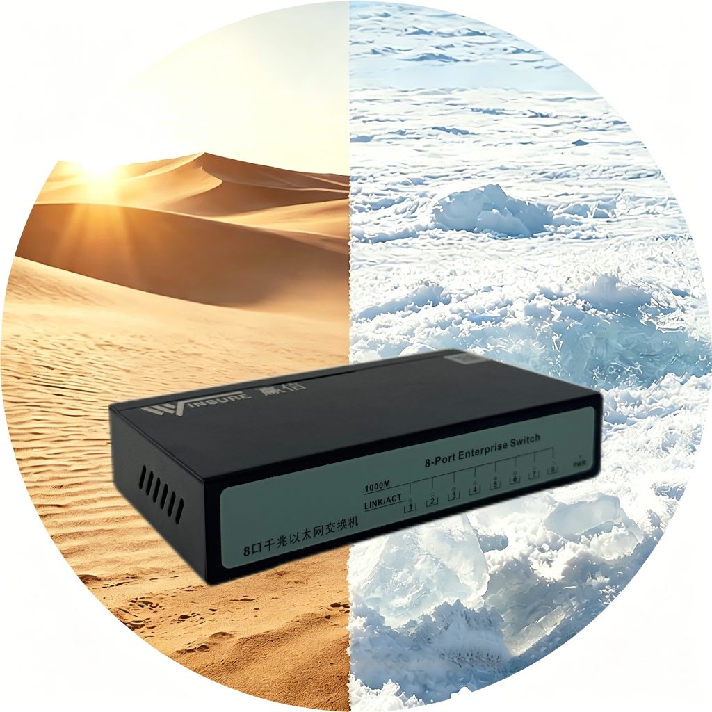 WS3010-8G/DC-INT commercial Ethernet switch – Winsure