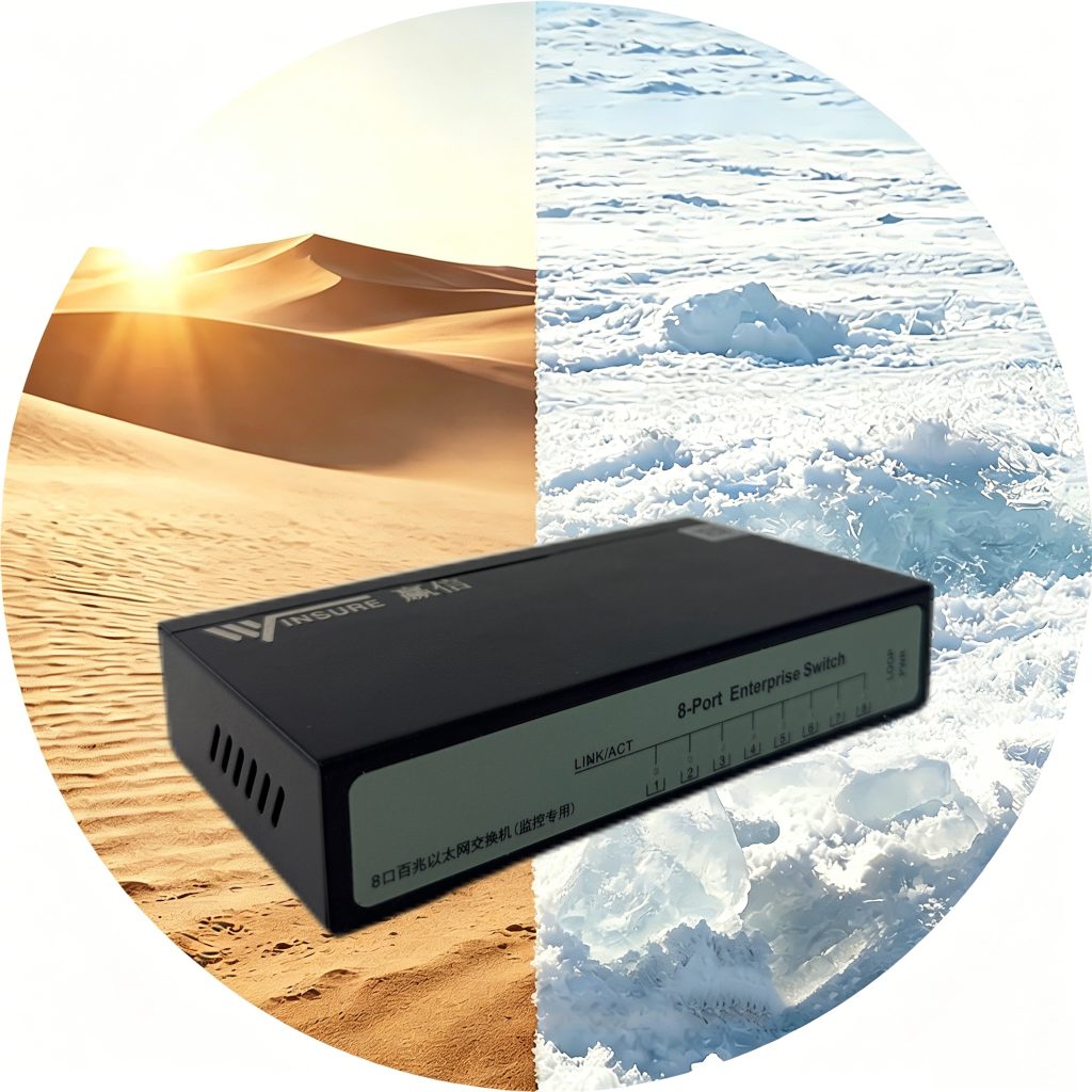 WS309-8TX/DC-INT commercial Ethernet switch – Winsure