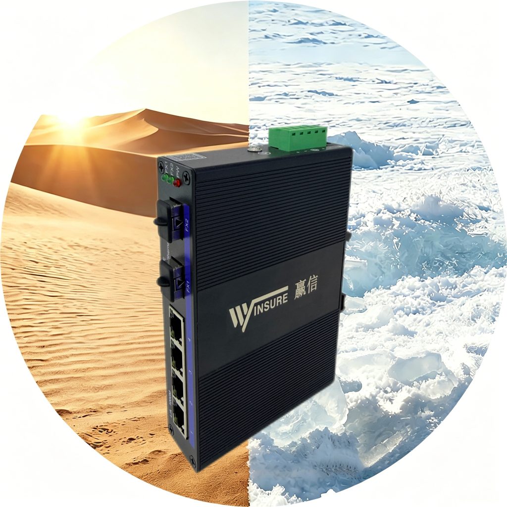 wsCom1005-2GST-4G/DC-INT industrial fiber optic media converter – Winsure