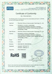 RoHS compliance certificate PRSZ19041001C